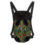 Tropical Patchwork Pattern Print Pet Carrier Backpack