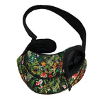 Tropical Patchwork Pattern Print Pet Sling Carrier