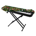 Tropical Patchwork Pattern Print Piano Keyboard Cover