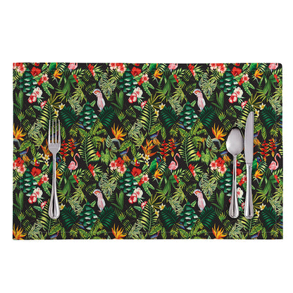 Tropical Patchwork Pattern Print Placemat