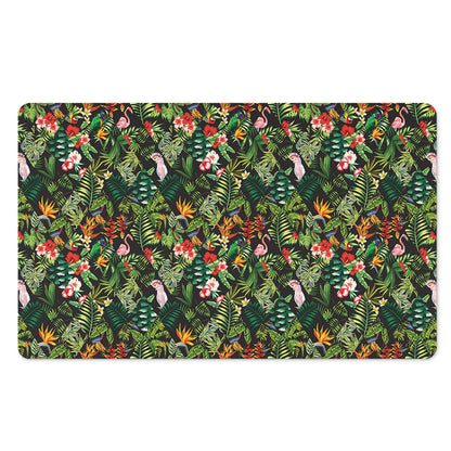 Tropical Patchwork Pattern Print Polyester Doormat