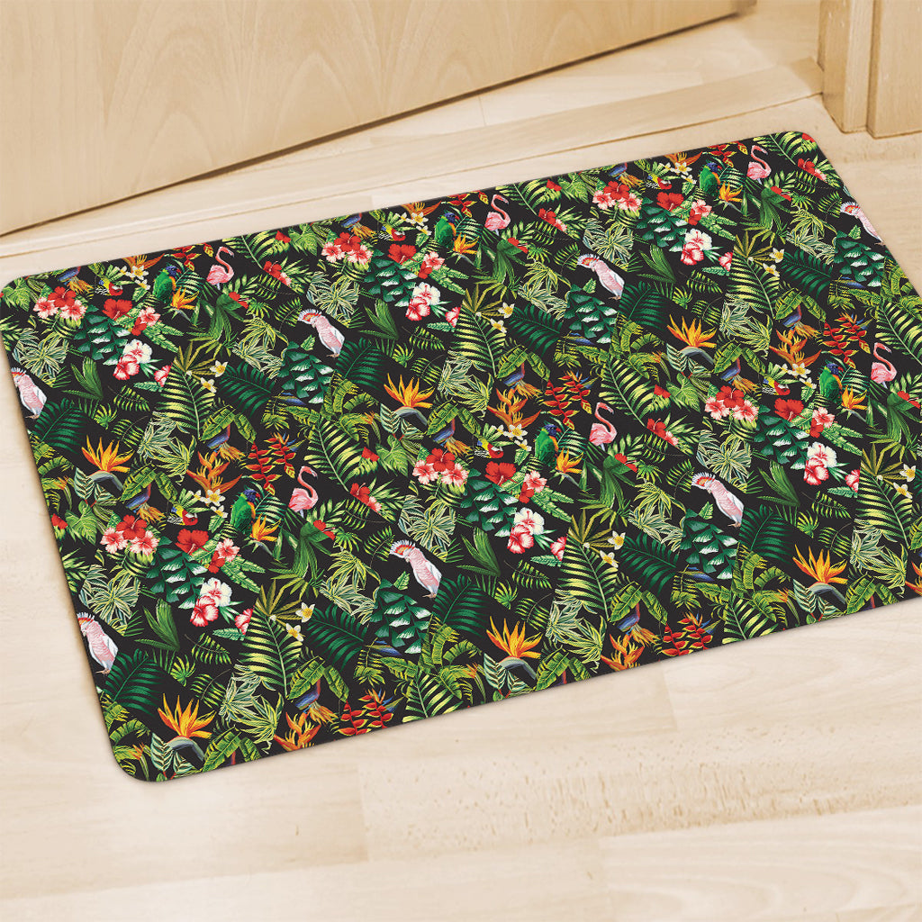 Tropical Patchwork Pattern Print Polyester Doormat