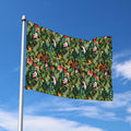 Tropical Patchwork Pattern Print Polyester Flag