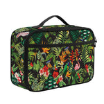 Tropical Patchwork Pattern Print Portable Lunch Bag