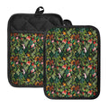 Tropical Patchwork Pattern Print Pot Holders With Pocket