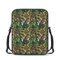 Tropical Patchwork Pattern Print Rectangular Crossbody Bag