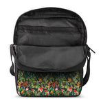 Tropical Patchwork Pattern Print Rectangular Crossbody Bag