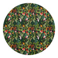 Tropical Patchwork Pattern Print Round Blanket
