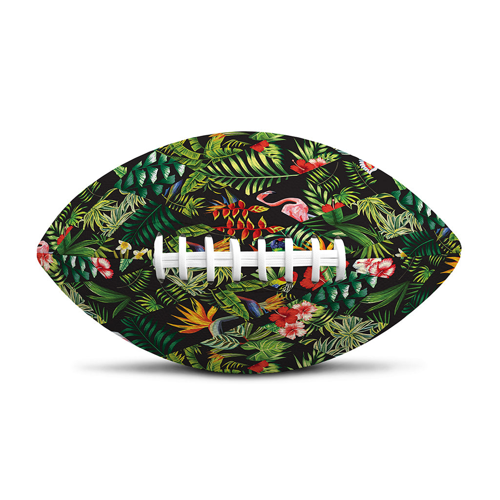 Tropical Patchwork Pattern Print Rugby Ball