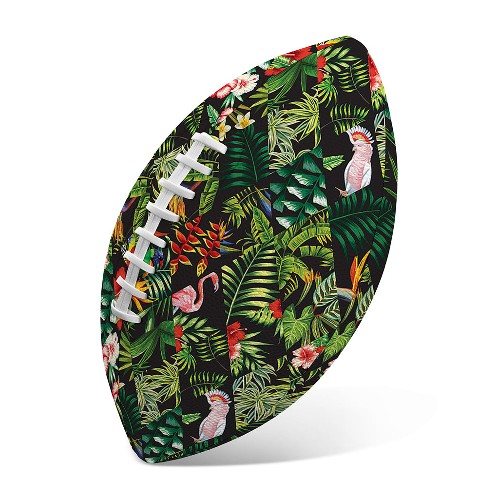 Tropical Patchwork Pattern Print Rugby Ball