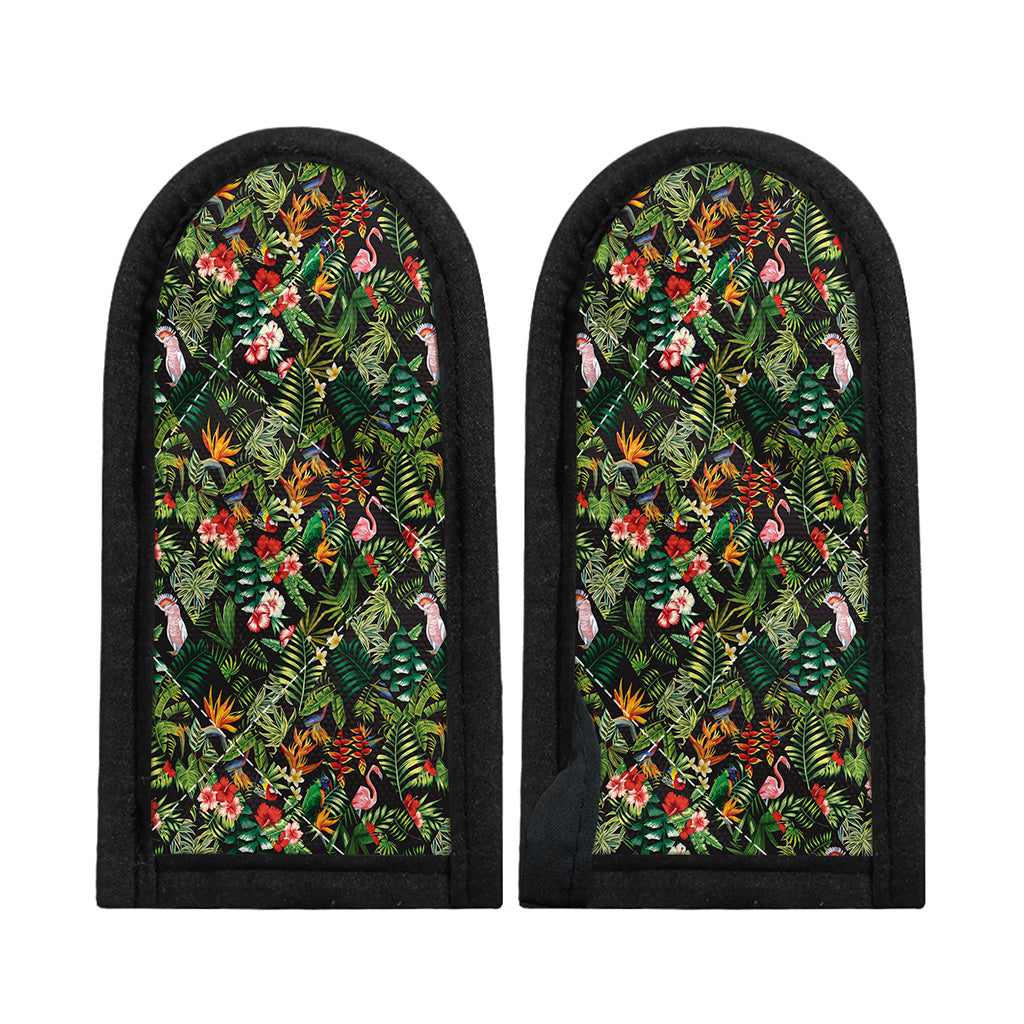 Tropical Patchwork Pattern Print Skillet Handle Cover
