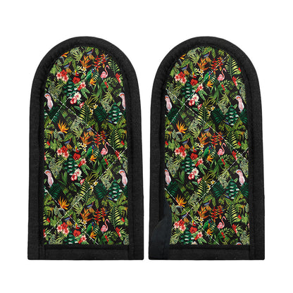 Tropical Patchwork Pattern Print Skillet Handle Cover