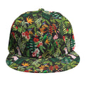 Tropical Patchwork Pattern Print Snapback Cap