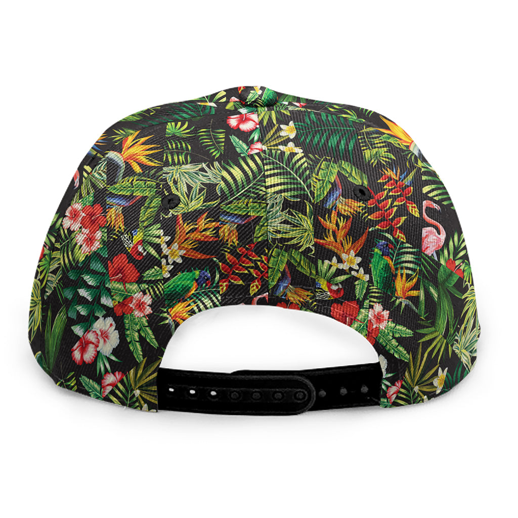 Tropical Patchwork Pattern Print Snapback Cap