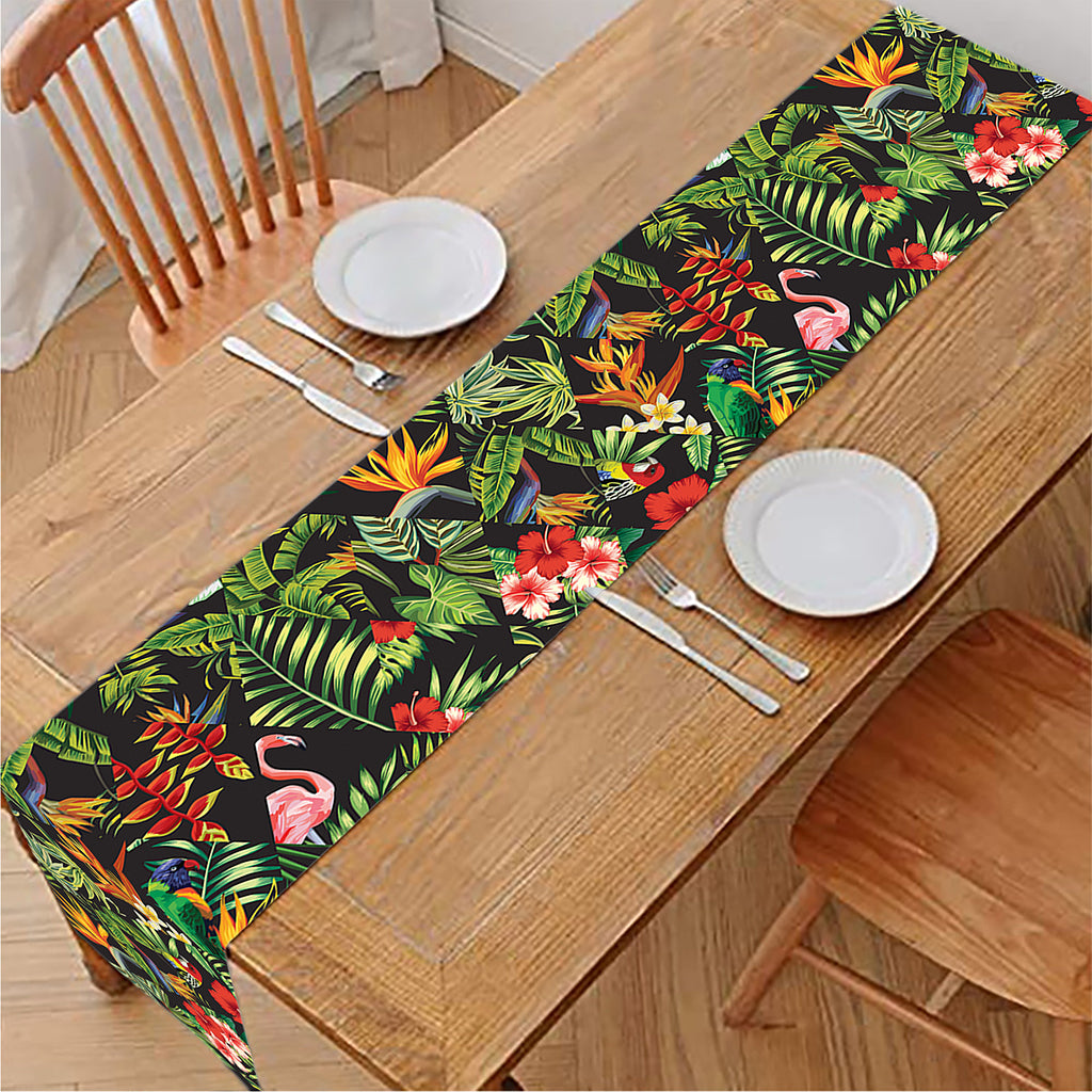 Tropical Patchwork Pattern Print Table Runner