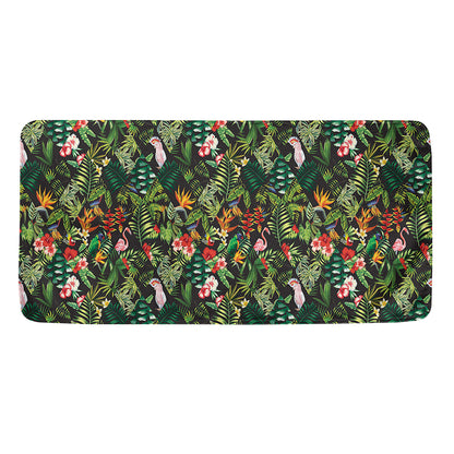 Tropical Patchwork Pattern Print Towel