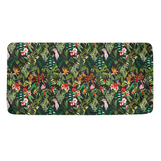 Tropical Patchwork Pattern Print Towel