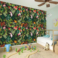 Tropical Patchwork Pattern Print Wall Sticker