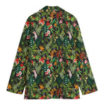 Tropical Patchwork Pattern Print Women's Blazer