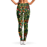 Tropical Patchwork Pattern Print Women's Leggings