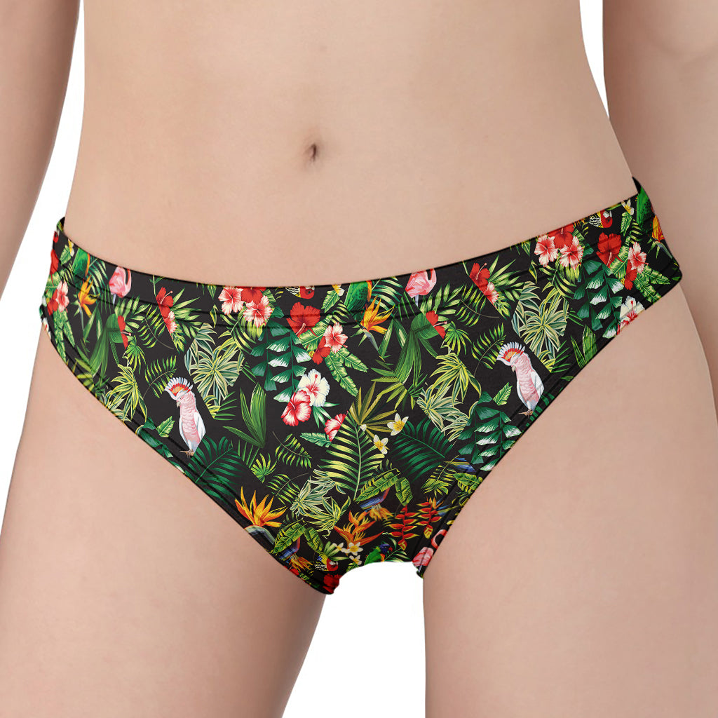 Tropical Patchwork Pattern Print Women's Panties