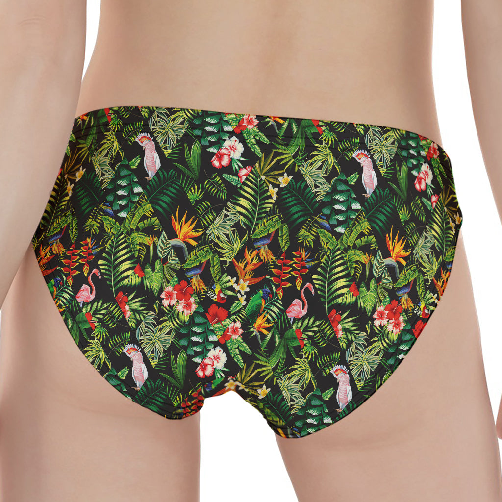 Tropical Patchwork Pattern Print Women's Panties