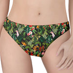 Tropical Patchwork Pattern Print Women's Thong