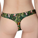 Tropical Patchwork Pattern Print Women's Thong