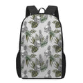 Tropical Pineapple Skull Pattern Print 17 Inch Backpack
