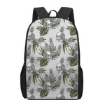 Tropical Pineapple Skull Pattern Print 17 Inch Backpack