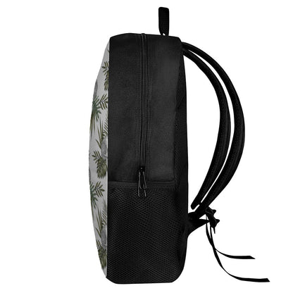 Tropical Pineapple Skull Pattern Print 17 Inch Backpack