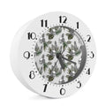 Tropical Pineapple Skull Pattern Print Alarm Clock