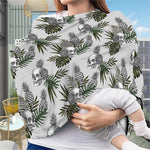 Tropical Pineapple Skull Pattern Print Baby Seat Cover