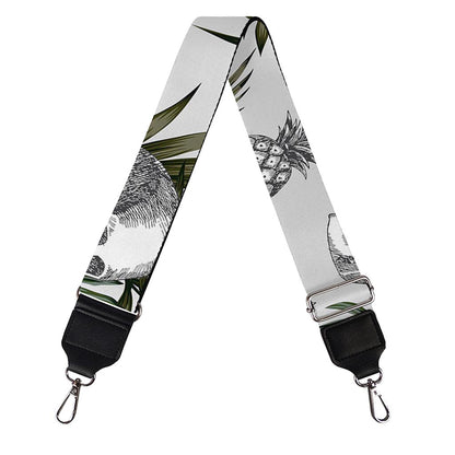 Tropical Pineapple Skull Pattern Print Bag Strap