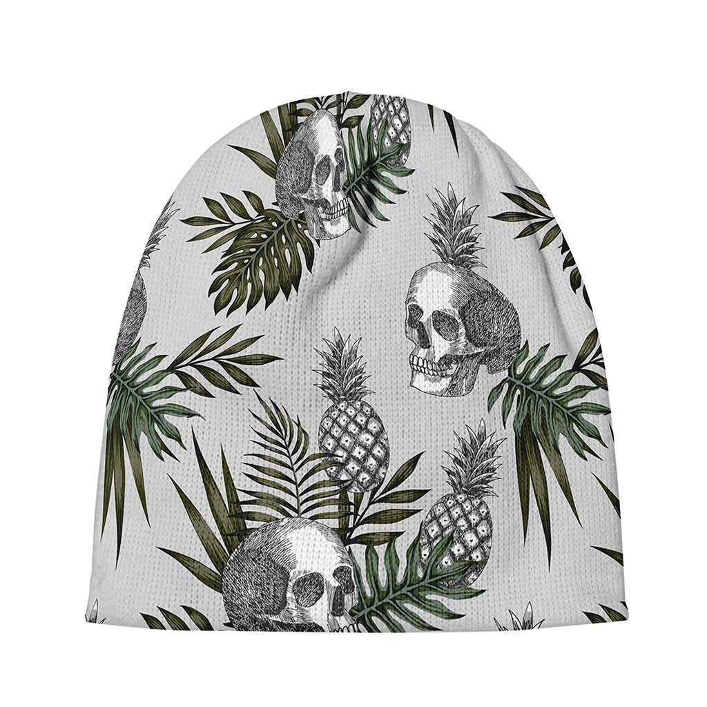 Tropical Pineapple Skull Pattern Print Beanie