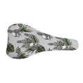 Tropical Pineapple Skull Pattern Print Bicycle Seat Cover