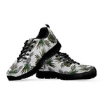 Tropical Pineapple Skull Pattern Print Black Running Shoes