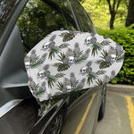 Tropical Pineapple Skull Pattern Print Car Side Mirror Covers