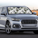 Tropical Pineapple Skull Pattern Print Car Windshield Sun Shade