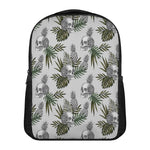 Tropical Pineapple Skull Pattern Print Casual Backpack