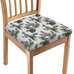 Tropical Pineapple Skull Pattern Print Chair Cushion Cover
