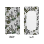 Tropical Pineapple Skull Pattern Print Changing Pad Cover