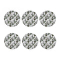 Tropical Pineapple Skull Pattern Print Coaster Set