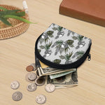 Tropical Pineapple Skull Pattern Print Coin Purse