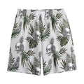 Tropical Pineapple Skull Pattern Print Cotton Shorts