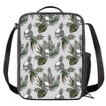 Tropical Pineapple Skull Pattern Print Crossbody Lunch Bag