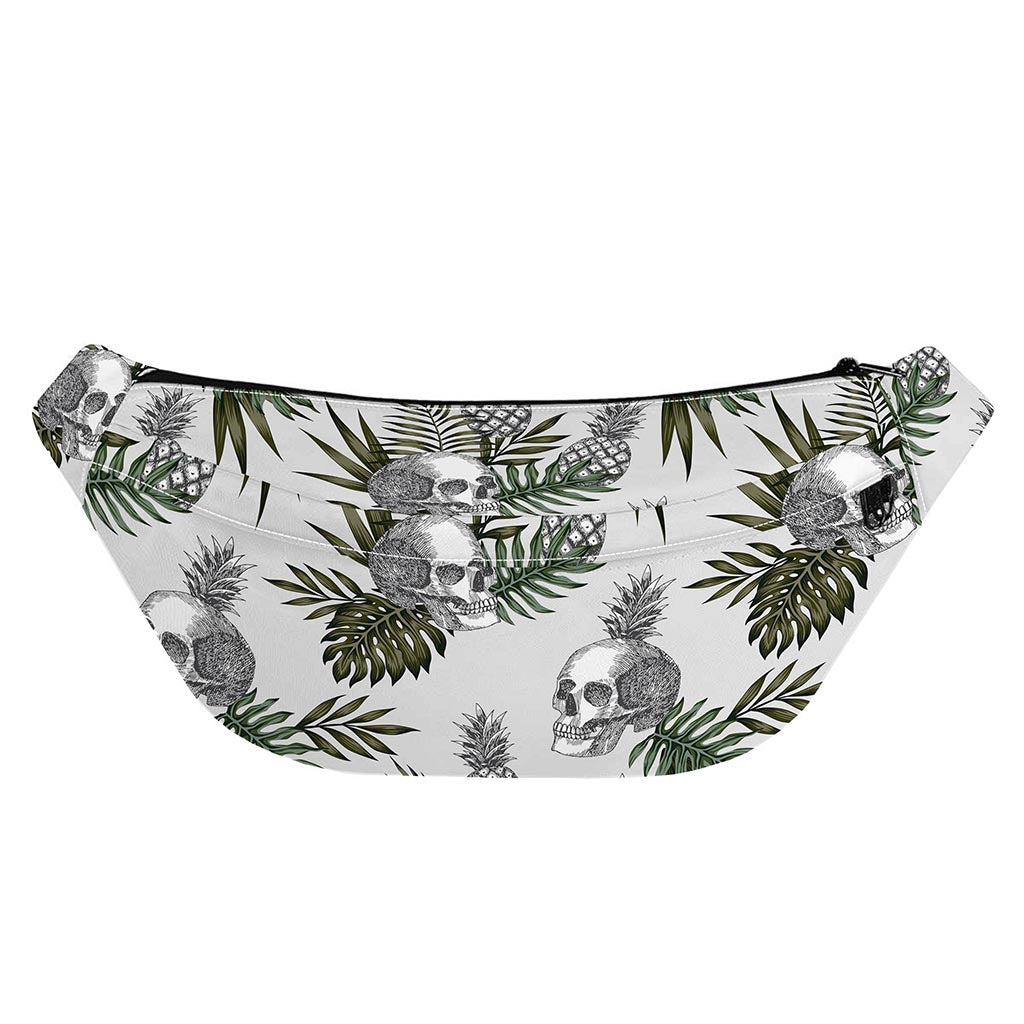 Tropical Pineapple Skull Pattern Print Fanny Pack