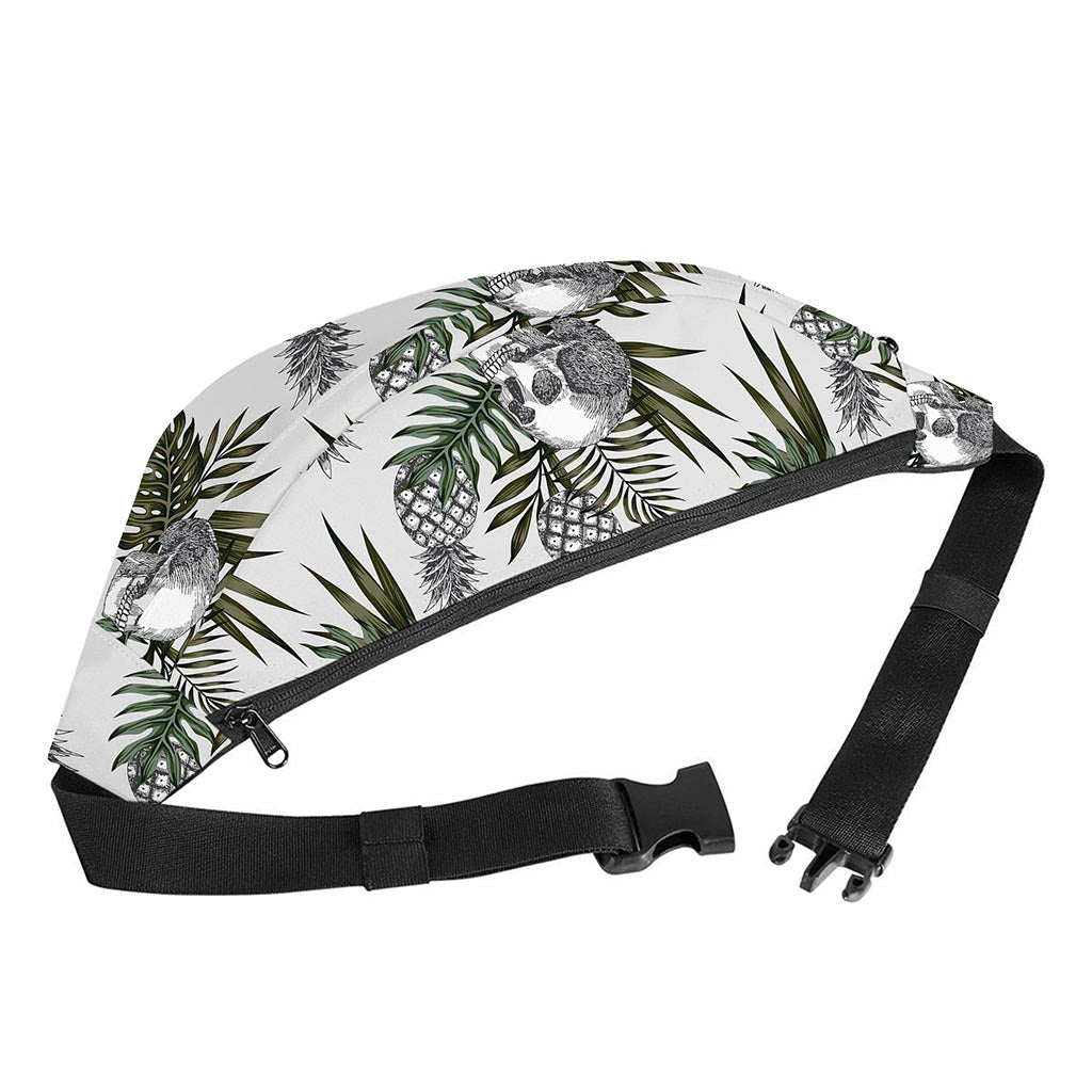 Tropical Pineapple Skull Pattern Print Fanny Pack
