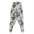 Tropical Pineapple Skull Pattern Print Hammer Pants