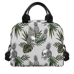 Tropical Pineapple Skull Pattern Print Insulated Lunch Bag